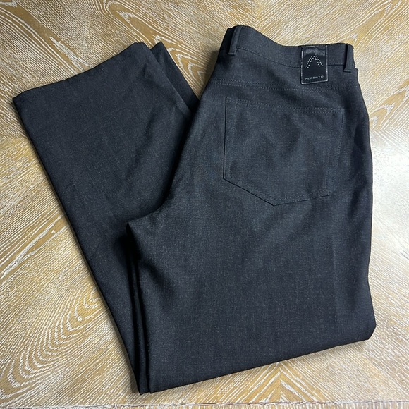 ALBERTO Tom Ceramica Comfort Fit Charcoal Black Pants 50 - Picture 2 of 10
